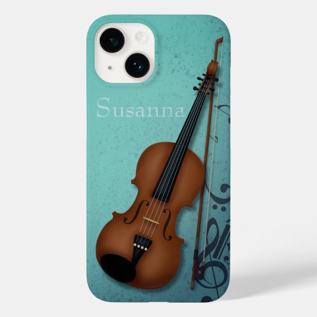 Coques Case-Mate iPhone Violoniste de Haute Bohème Violoniste Turquoise Pe (Verso)