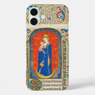 Coques iPhone 16 Plus VIRGIN AVEC ENFANT ET ANGELS Antique Fleurs