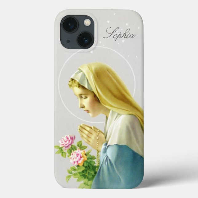 Coques Case-Mate iPhone Virgin Mary Prayer Case-Mate iPhone Case (Verso)