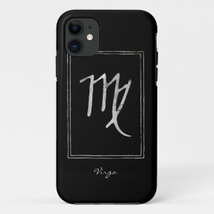 Case-Mate iPhone Case Virgo martelé argent stylisé astrologie zodiac