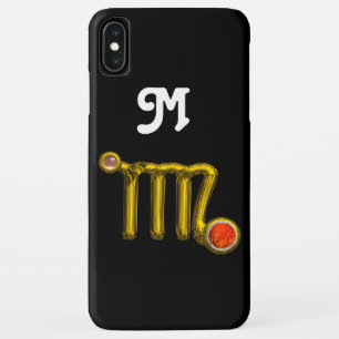 ETUI iPhone Case-Mate VIRGO ORANGE AGATE GOLD ZODIAC SIGNE JEWEL MONOGRA