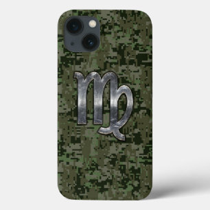 Coques Pour iPhone Virgo Zodiac Connexion Olive Digital Camo