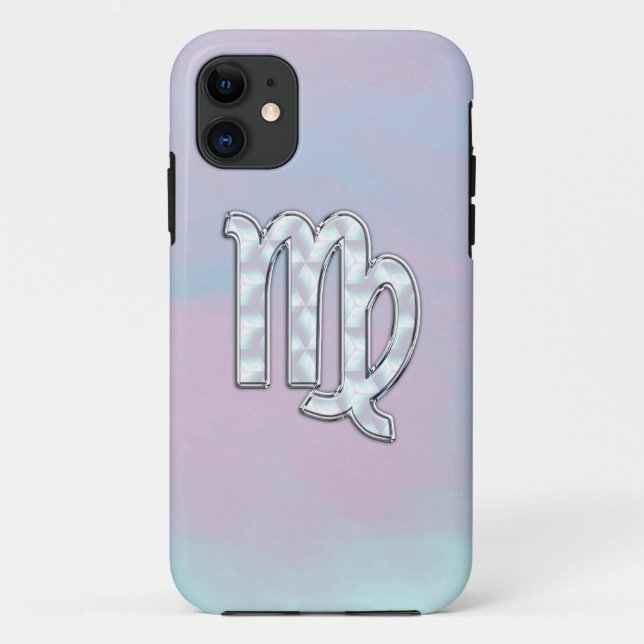 Coques Case-Mate iPhone Virgo Zodiac Connexion Pastels Style Nacre Imprime (Dos)