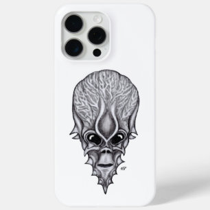 Coque iPhone 15 Pro Max Visage Alien, Reconstruction faciale du crâne afri