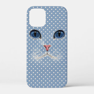 Case-Mate iPhone Case visage de chat avec sur pois