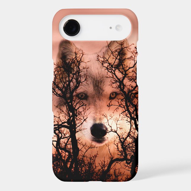 Coques Case-Mate iPhone Visage de loup (Verso)