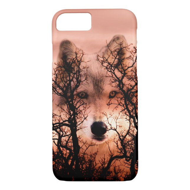 Coques Case-Mate iPhone Visage de loup (Dos)