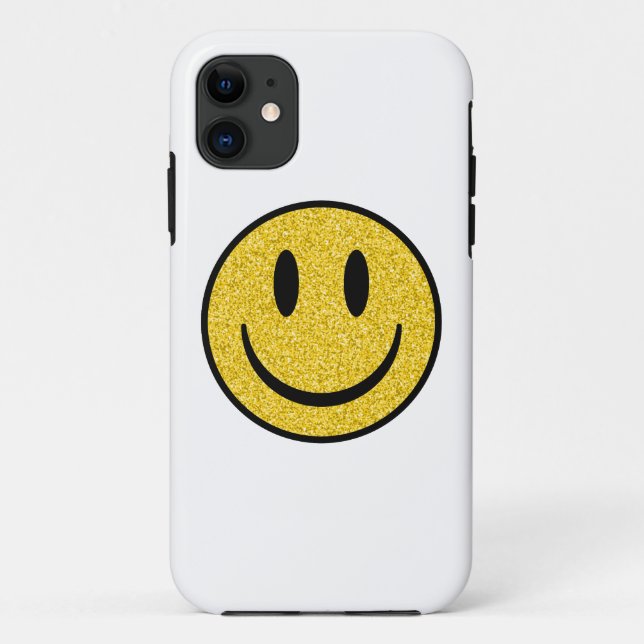 Coques Case-Mate iPhone Visage de sourire parties scintillant (Dos)