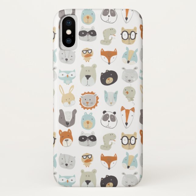 Coques Case-Mate iPhone Visages conviviaux | Portraits d'animaux mignons (Dos)
