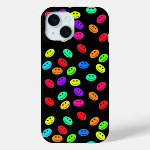 Coque Pour iPhone 15 Visages Rainbow Smile
