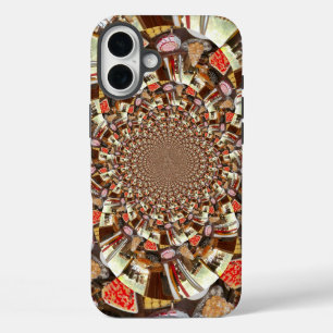 Coques iPhone 16 Plus Vision Psychédélique Teintes Abstraites Brun Ter