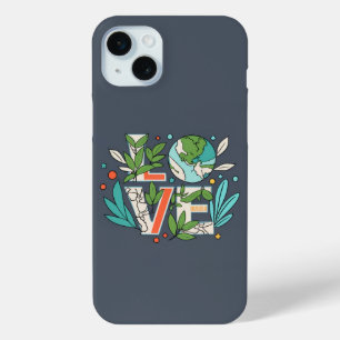 Coque iPhone 15 Mini 🌎 🌿 Visions verdoyantes : Eco Love Téléphone Cas