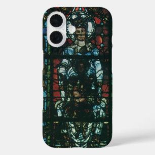 Coque Pour iPhone 16 Vitrail d'église religieux vintage