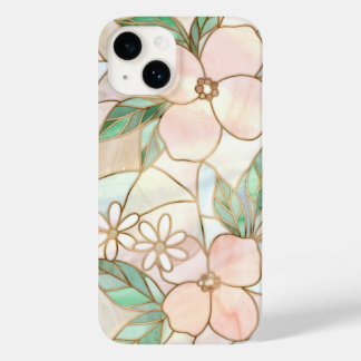 Coque Pour iPhone 14 Vitre Fleuris Delicat
