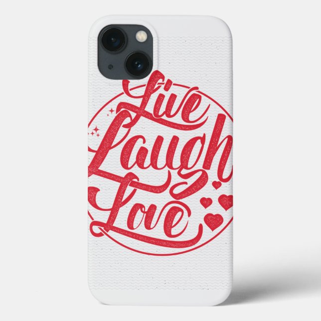 Coques Case-Mate iPhone Vivent l'amour de rire (Verso)