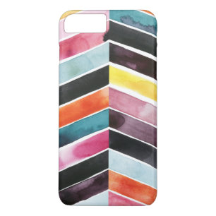 Coque iPhone 7 Plus Vivid aquarelle Chevron I