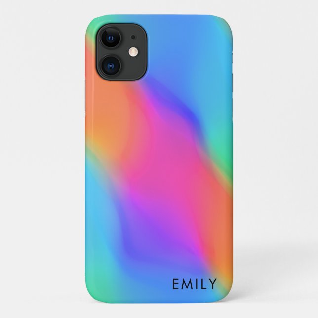 Coques Case-Mate iPhone Vivid Holographique Téléphone personnalisé (Dos)