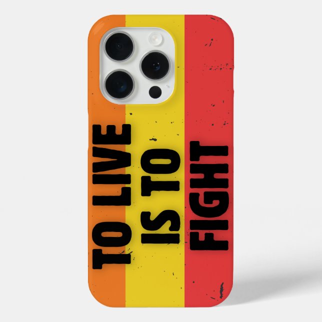 Coques Case-Mate iPhone Vivre, c'est combattre - Retro Stripes Inspiration (Verso)