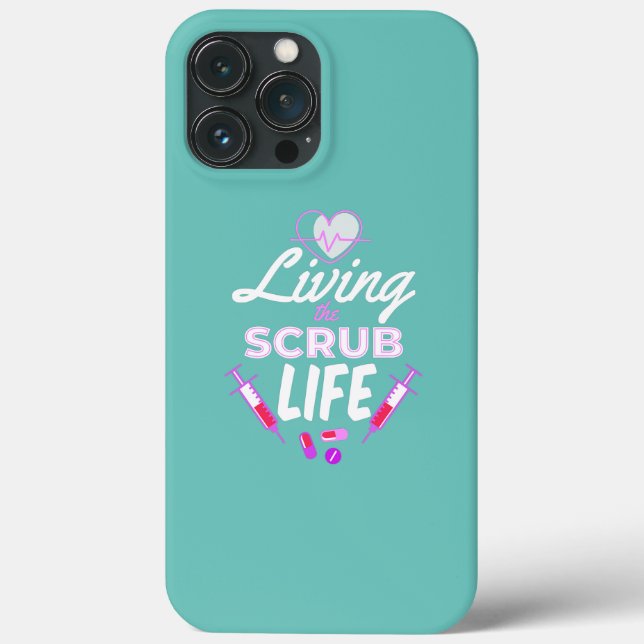 Coques Case-Mate iPhone Vivre La Vie Scrub Infirmière de l'AIIC Travailleu (Verso)