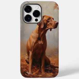 Coque Pour Pour iPhone 14 Pro Max Vizsla dans les feuilles d'automne qui tombent ins