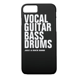 Case-Mate iPhone Case vocal, guitare, basse, roche de tambours…