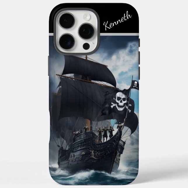Coques Case-Mate iPhone Voiles Noires En Mer Stormy (Verso)