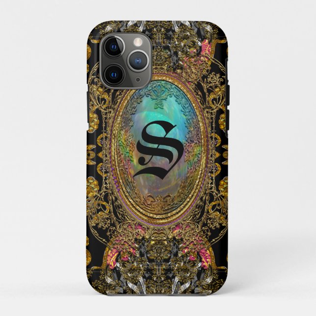 Coques Case-Mate iPhone Voitbanne Magnifique Monogramme romantique unique (Dos)