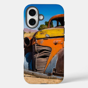 Coque Pour iPhone 16 Voiture ancienne et abandonnée à Solitaire, Namibi
