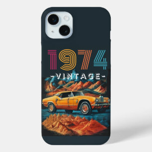 Coque iPhone 15 Mini Voiture cool vintage 1974