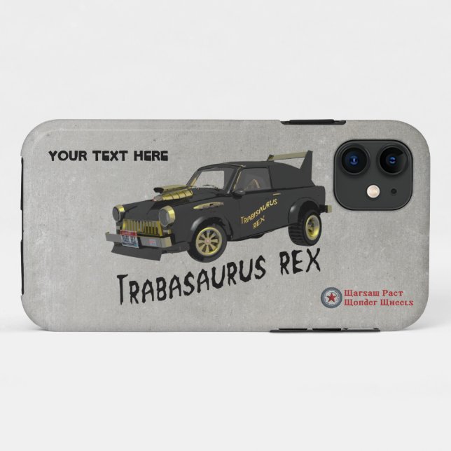 Coques Case-Mate iPhone Voiture Trabant Est Allemande Personnalisée (Dos (Horizontal))
