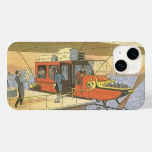 Coque Pour iPhone 14 Voitures anciennes Science Fiction Avion Hélicoptè