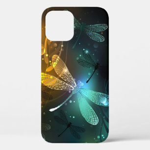 Case-Mate iPhone Case Vol de libellule verte lumineuse
