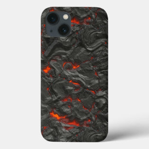 Case-Mate iPhone Case Volcan de lave molle noir et rouge