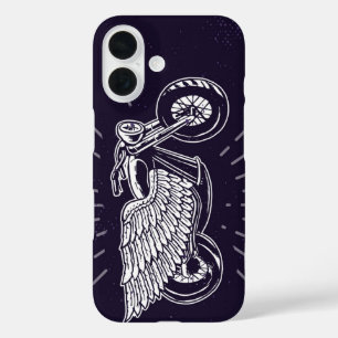 Coque Pour iPhone 16 Voler Moto Vintage Retro Biker