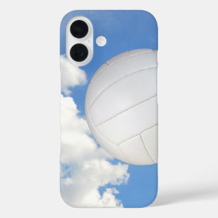 Coque Pour iPhone 16 Volley-ball Dans Le Ciel Bleu