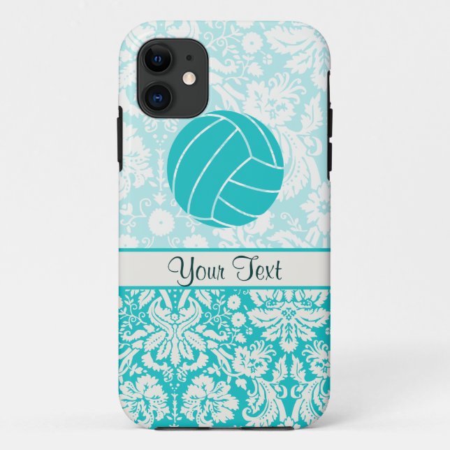 Coques Case-Mate iPhone Volley-ball turquoise (Dos)