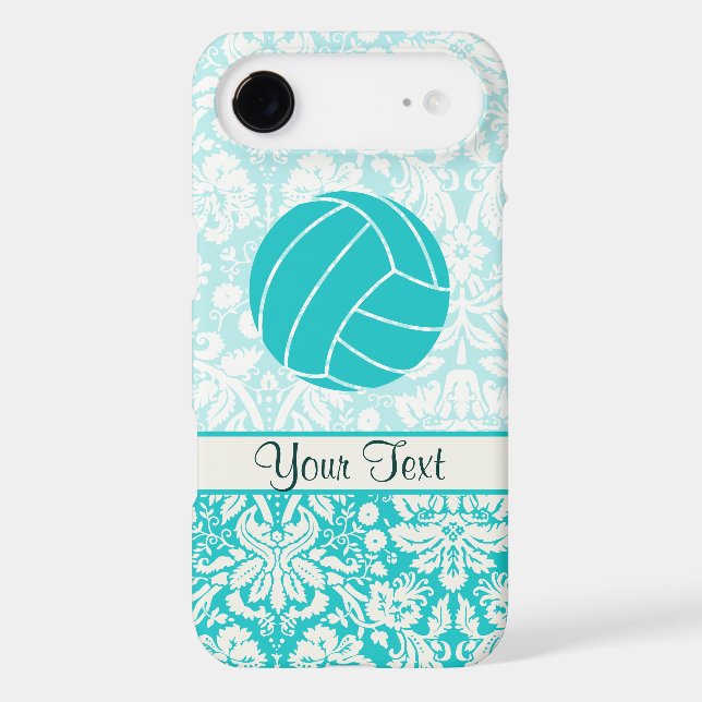 Coques Case-Mate iPhone Volley-ball turquoise (Verso)