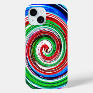 Coque Pour iPhone 15 Vortex coloré