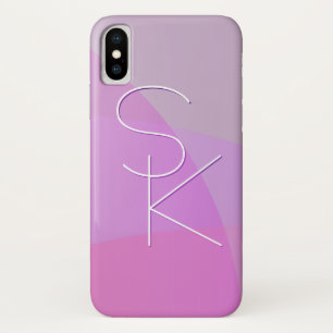 Case-Mate iPhone Case Vos initiales de chevauchement   Géométrique rose 