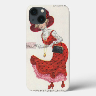 iPhone 13 Case Votes pour la caisse de cellules de suffragette de