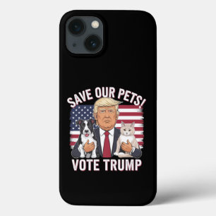 Case-Mate iPhone Case Votez Trump Sauvez Nos Animaux Chats Chiens 2024 E