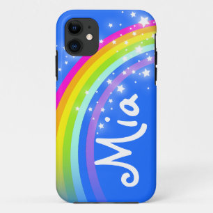 Coques Pour iPhone "Votre" (coque iphone nommé de bleu d'arc-en-ciel