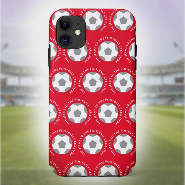 Coques Case-Mate iPhone Votre équipe de football en rouge (Créateur téléchargé)