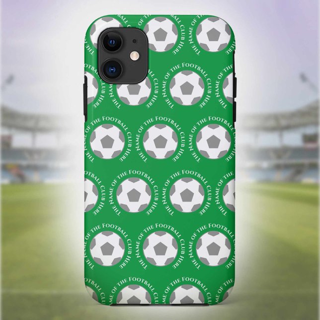 Coques Case-Mate iPhone Votre équipe de football en vert (Créateur téléchargé)