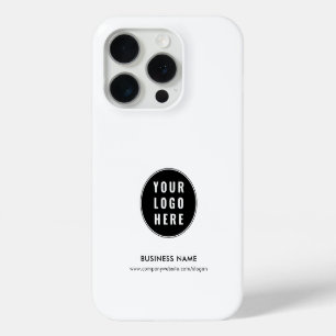 Coque iPhone 15 Pro Votre logo commercial minimaliste promotionnel per