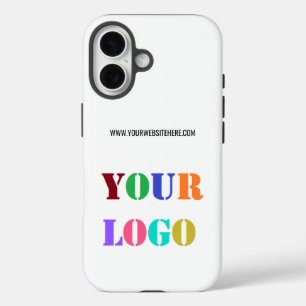 Coque Pour iPhone 16 Votre logo d'entreprise et votre Modèle texte pers