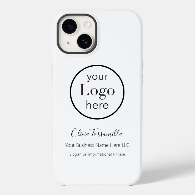 Coques Case-Mate iPhone Votre nom de logo (Verso)