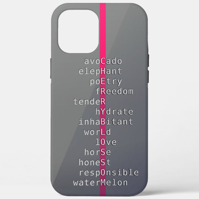 Coques Case-Mate iPhone Votre nom ou message avec des mots croisés ? (Verso)