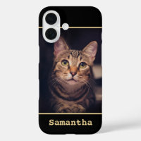 Votre photo Black and Gold LOVE Modern Elegant