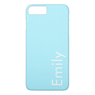 Case-Mate iPhone Case Votre propre nom ou mot Bleu ciel doux